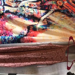 Never been wore light pink stretchy dress!